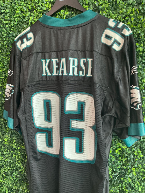 VINTAGE JEVON KEARSE PHILADELPHIA EAGLES REEBOK ALTERNATE JERSEY
