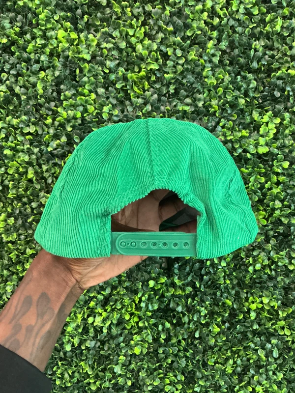 VINTAGE SALEM GREEN CORDUROY SNAPBACK CAP