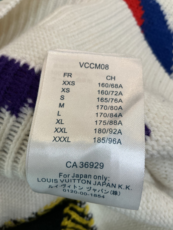 LOUIS VUITTON MULTICOLOR SWEATER