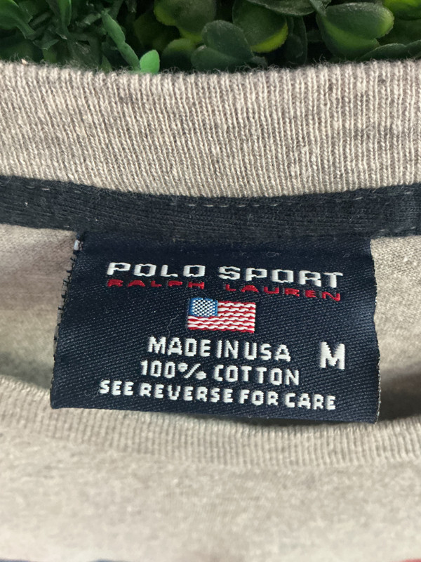 VINTAGE POLO SPORT FLAG LONG SLEEVE TEE