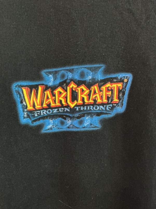 VINTAGE 2003 WARCRAFT FROZEN THRONE BLIZZARD GAMES PROMO TEE