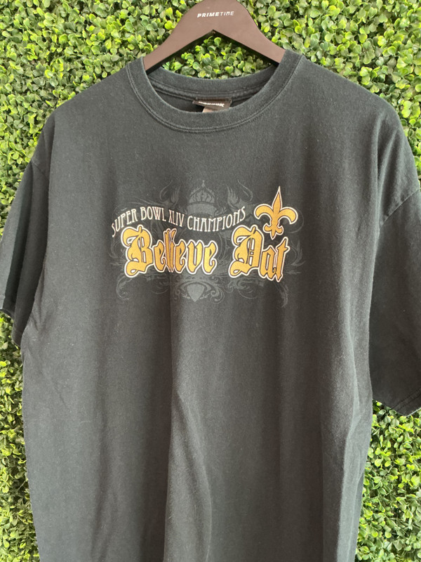 NEW ORLEANS SAINTS SUPER BOWL XLIV BELIEVE DAT TEE