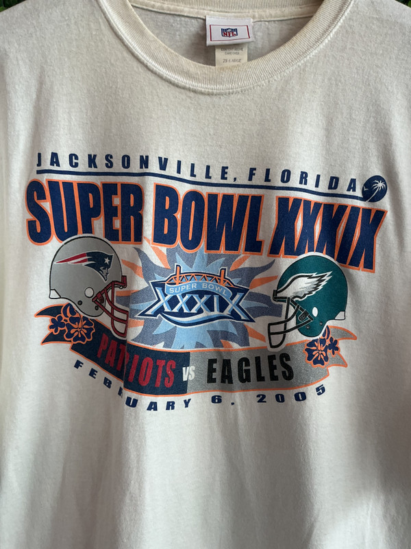 VINTAGE 2005 SUPER BOWL XXXIX PATRIOTS VS EAGLES