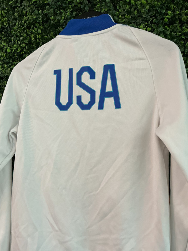 VINTAGE USMNT WHITE WARM UP JACKET
