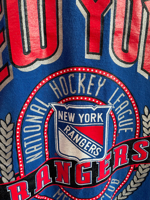 VINTAGE NY RANGERS BLUE NUTMEG TEE