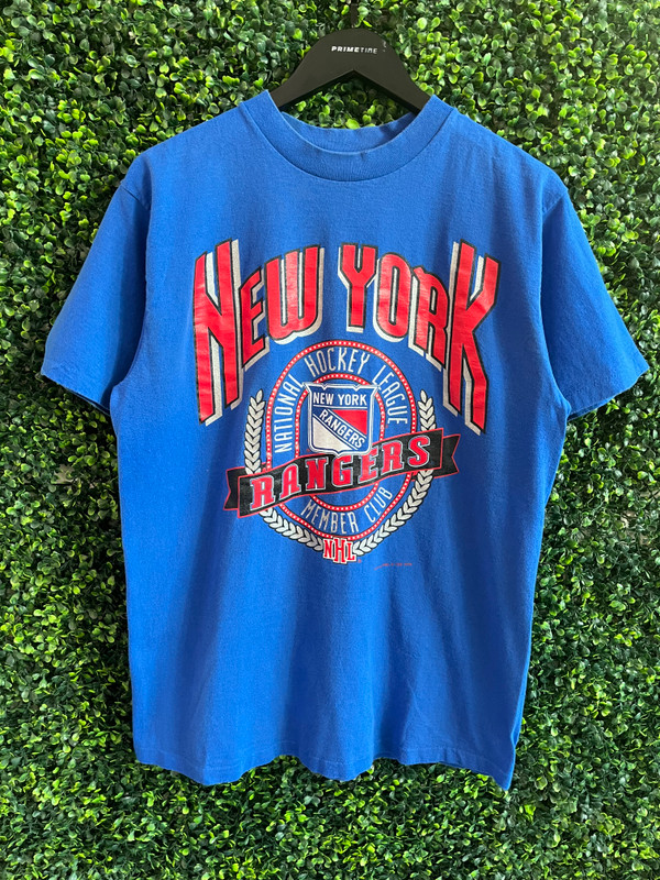 VINTAGE NY RANGERS BLUE NUTMEG TEE