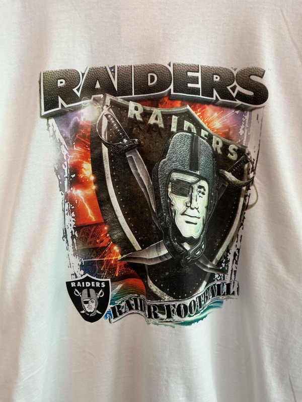 VINTAGE DEADSTOCK RAIDERS NFL FOOTBALL TEE (SZ XXL)