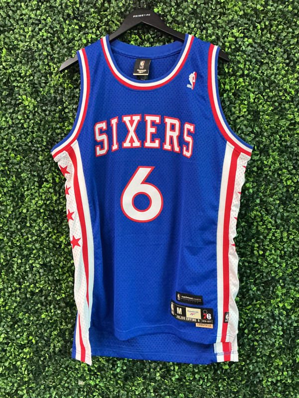 DEADSTOCK JULIUS ERVING PHILADELPHIA 76ERS REEBOK SWINGMAN JERSEY