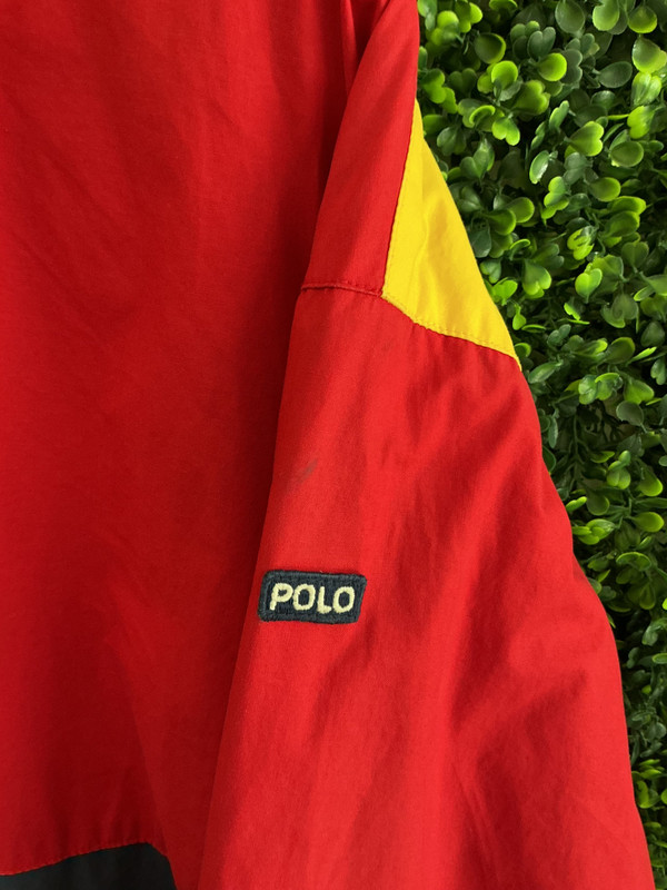 RARE POLO RALPH LAUREN COLORBLOCK ZIP UP HOODED JACKET