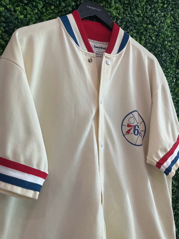 VINTAGE PHILADELPHIA 7ERS SANDKNIT WARM UP SET