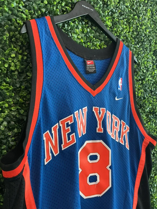 VINTAGE LATRELL SPREWELL NY KNICKS NIKE SWINGMAN AWAY JERSEY