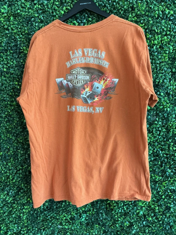 HARLEY DAVIDSON LAS VEGAS ORANGE TEE