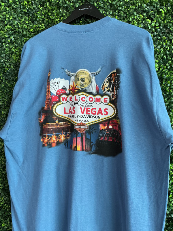 VINTAGE HARLEY DAVIDSON I GOT MINE AT LAS VEGAS TEE
