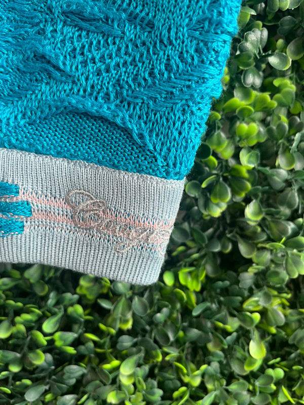 COOGI PINK/BLUE/YELLOW MULTICOLOR SWEATER/BEANIE SET