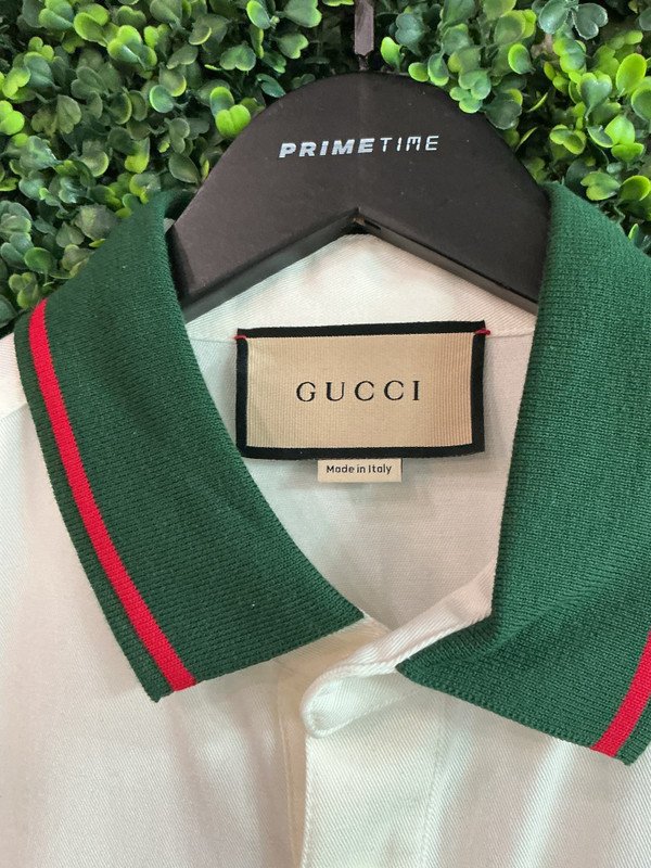 GUCCI WHITE BUTTON UP L/S SHIRT