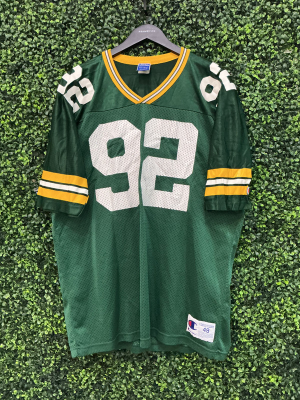 VINTAGE REGGIE WHITE GREEN BAY PACKERS CHAMPION JERSEY