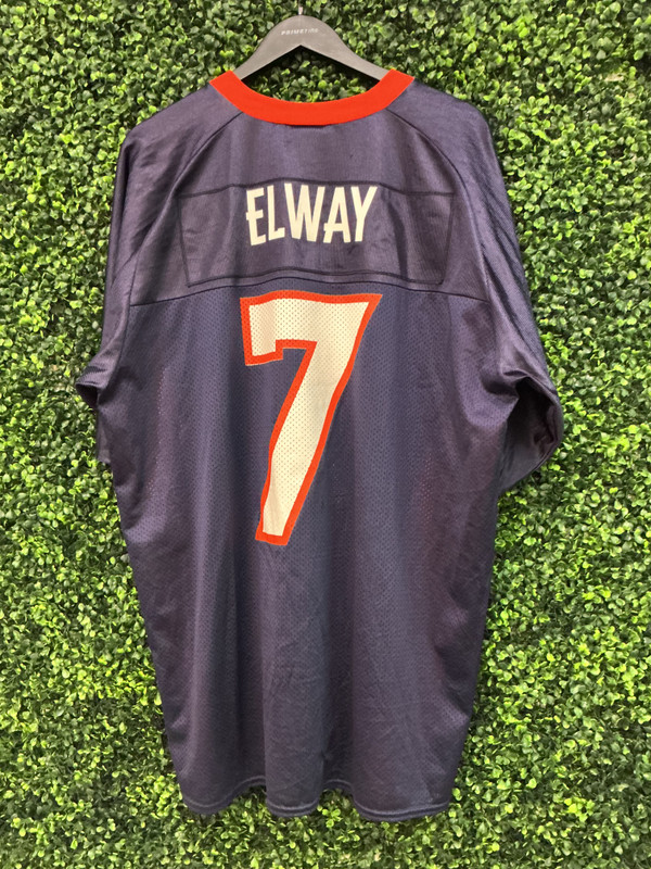 VINTAGE JOHN ELWAY DENVER BRONCOS LOGO ATHLETIC JERSEY