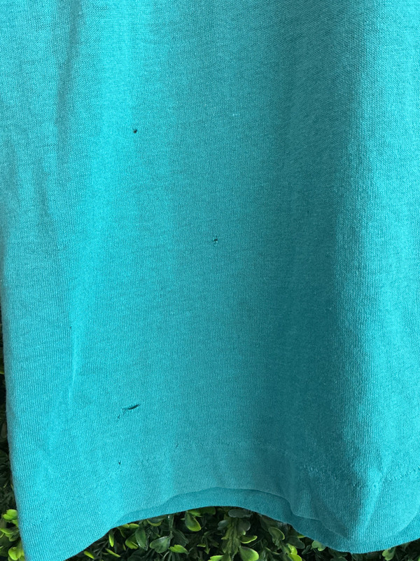 VINTAGE CHARLOTTE HORNETS TRENCH MFG LOGO DISTRESSED TEE (SZ XL)