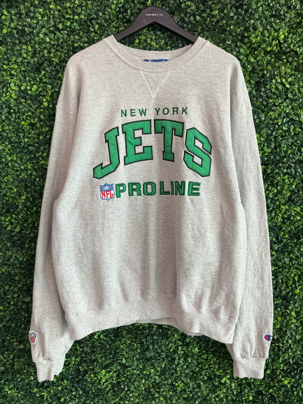 VINTAGE NEW YORK JETS CHAMPION PROLINE NFL CREWNECK (SZ XL)