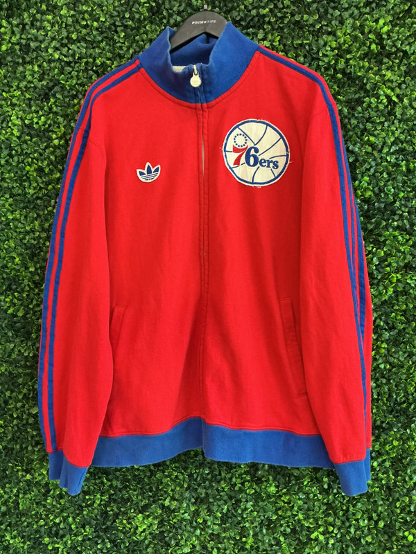 VINTAGE PHILADELPHIA 76ERS ADIDAS WARMUP JACKET
