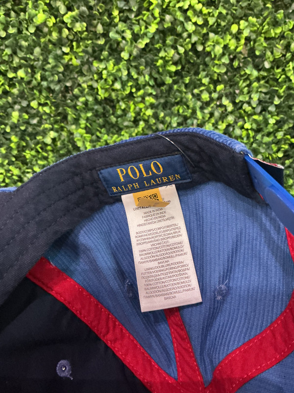 BRAND NEW POLO RALPH LAUREN CORDUROY P WING VARSITY SNAPBACK CAP