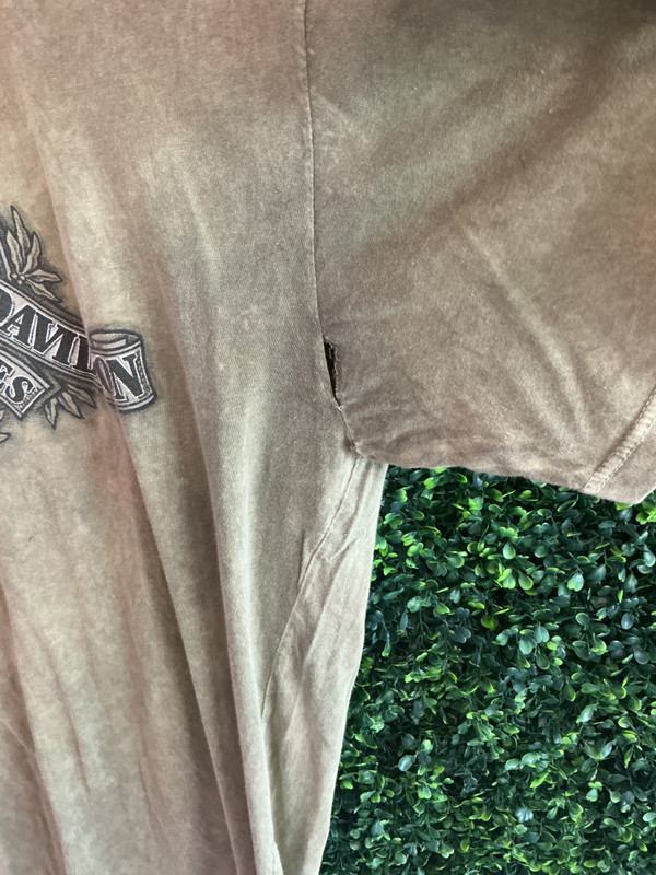 HARLEY DAVIDSON INVESTING IN FREEDOM GREEN WASH TEE