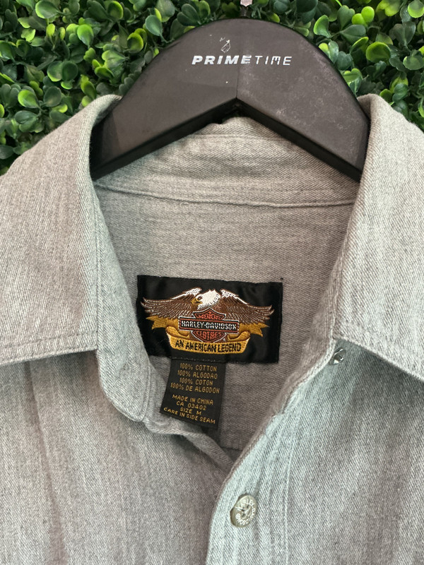 VINTAGE HARLEY DAVIDSON MECHANIC BUTTON UP SHIRT