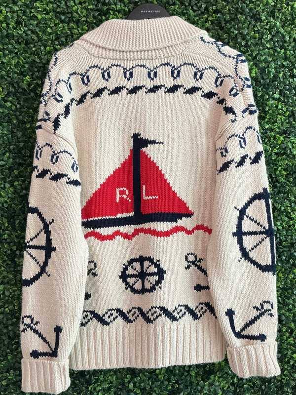 BRAND NEW POLO RALPH LAUREN NAUTICAL CARDIGAN
