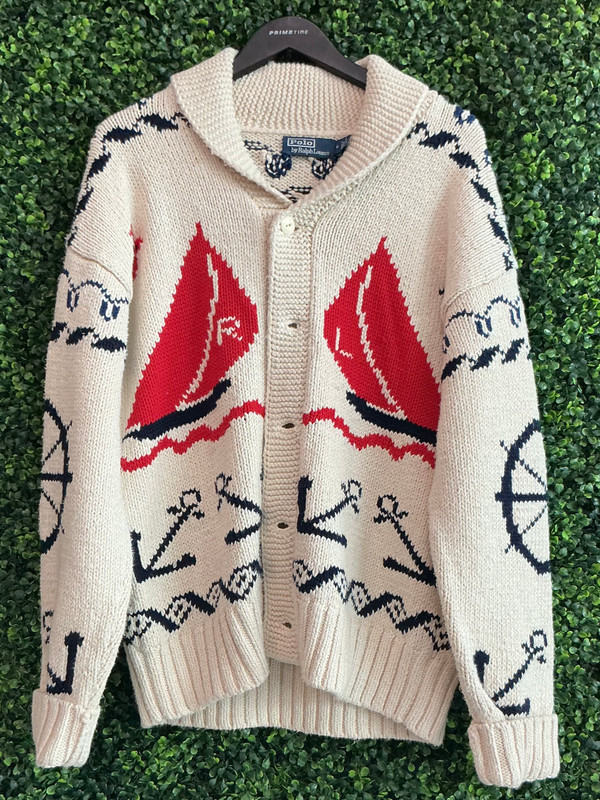 BRAND NEW POLO RALPH LAUREN NAUTICAL CARDIGAN