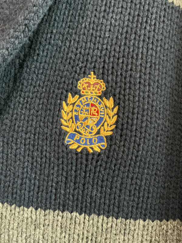 BRAND NEW POLO RALPH LAUREN STRIPED CHEST CARDIGAN