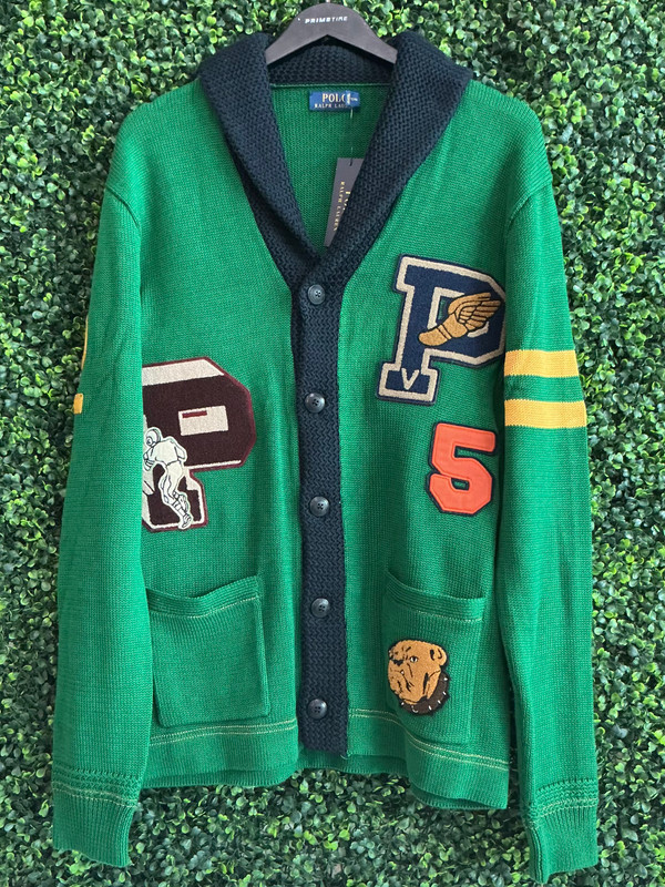 BRAND NEW POLO RALPH LAUREN VARSITY CARDIGAN