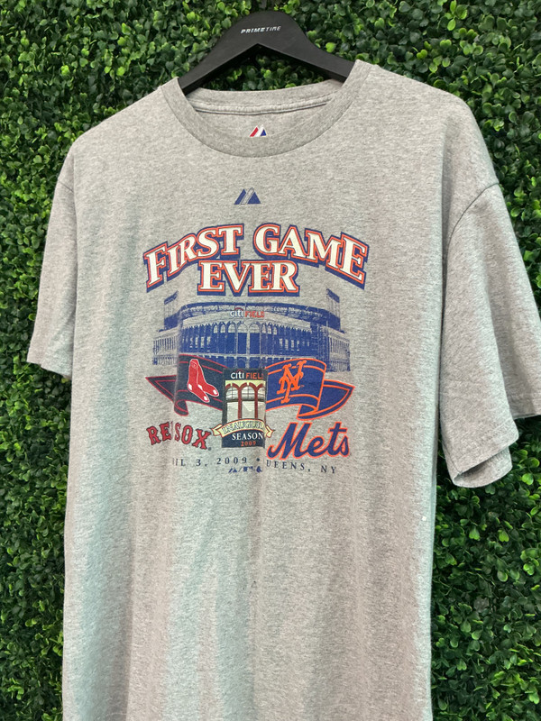 NY METS VS BOSTON RED SOX CITI FIELD FIRST GAME EVER TEE