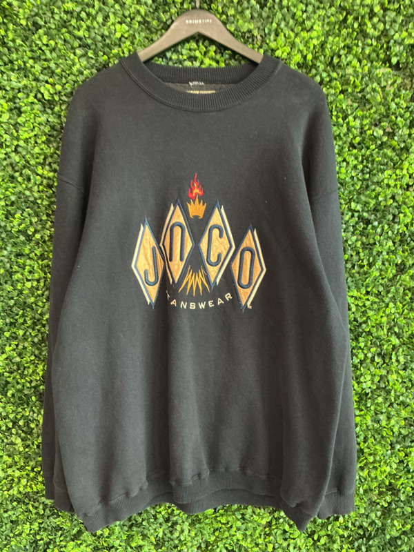 VINTAGE JNCO JEANS WEAR FLAMING CROWN CREWNECK