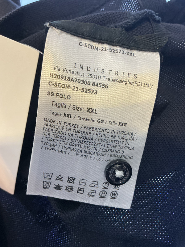 MONCLER BLUE POLO