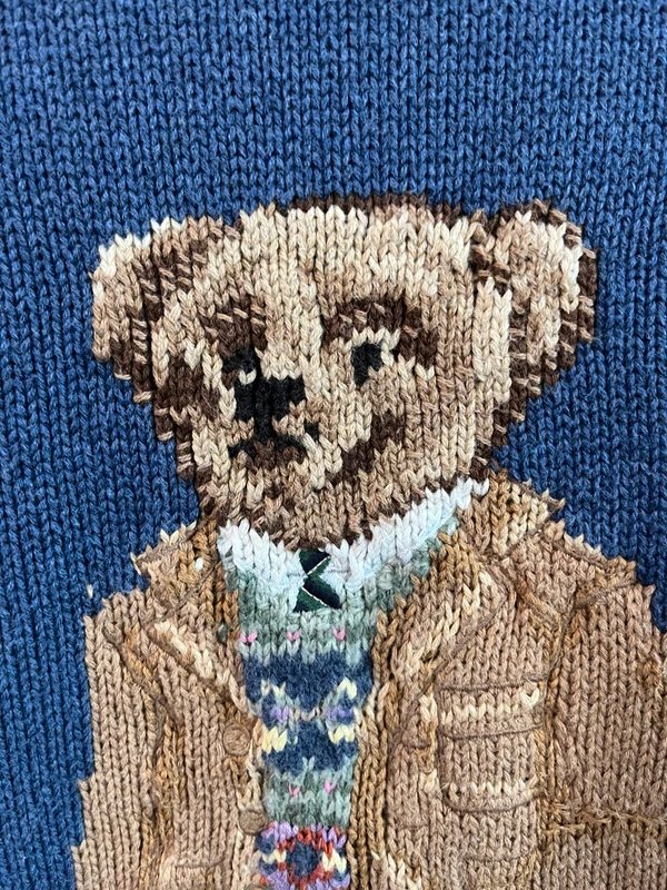 POLO RALPH LAUREN BLUE BEAR SWEATER