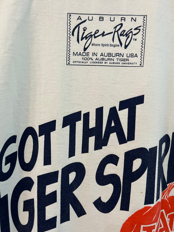 VINTAGE AUBURN VS MISSISSIPPI STATE FOOTBALL TEE