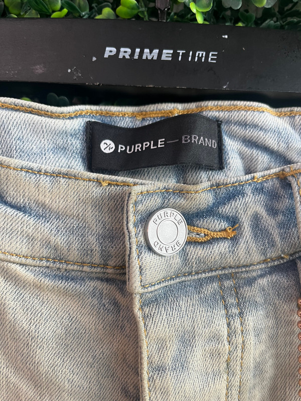PURPLE BRAND P001 SUPERLIGHT OIL REPAIR JEANS (SZ 33)