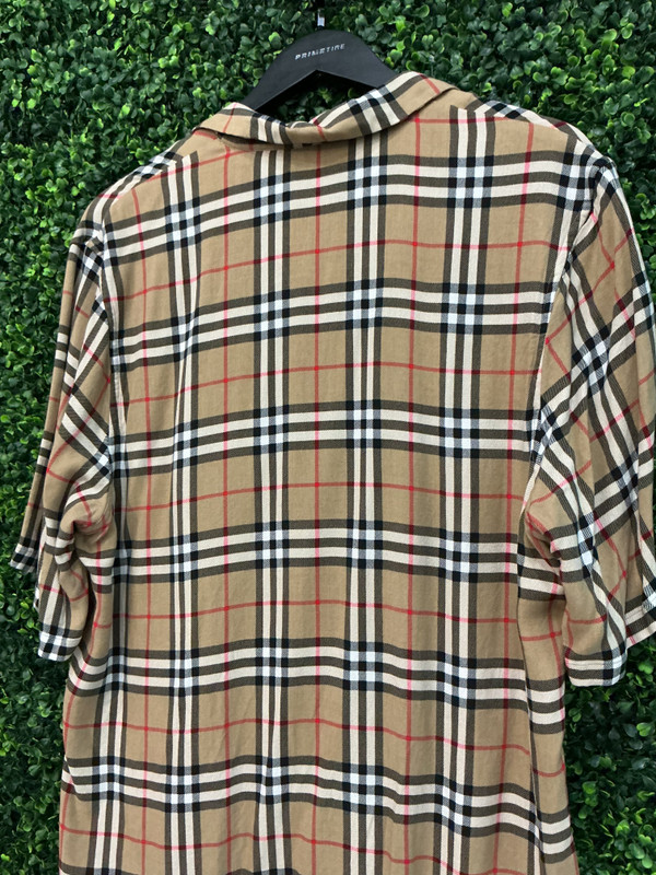 BURBERRY SHORT SLEEVE BUTTON UP