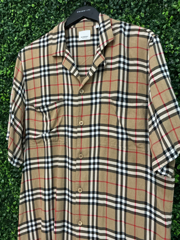 BURBERRY SHORT SLEEVE BUTTON UP