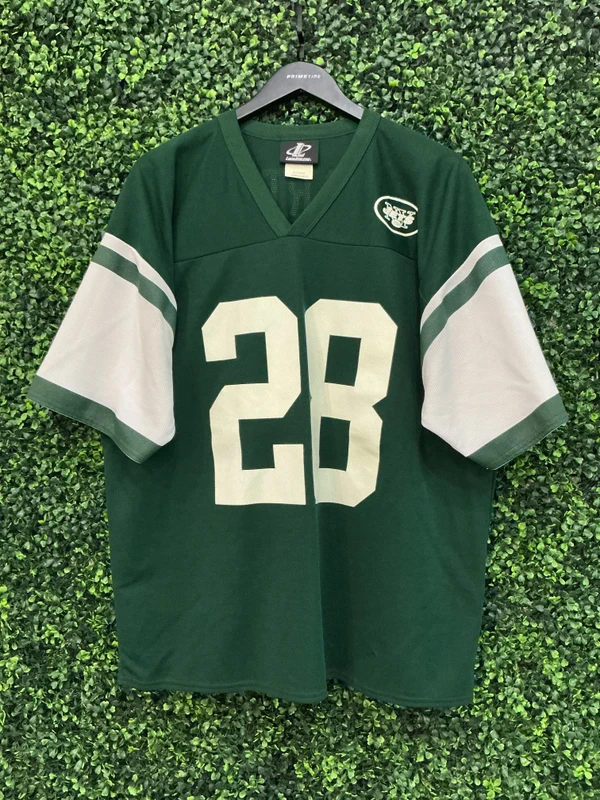 CURTIS MARTIN NY JETS LOGO ATHLETIC JERSEY