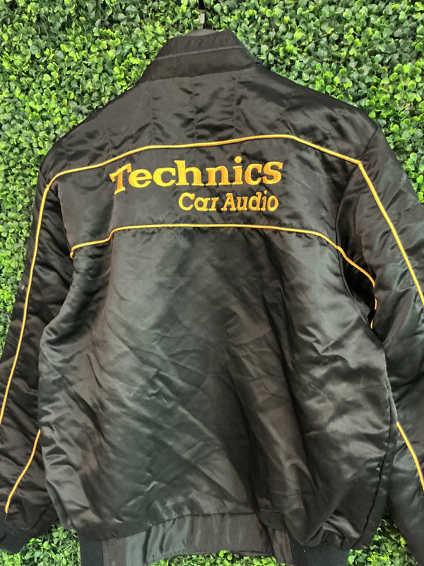 VINTAGE DEADSTOCK TECHNICS CAR AUDIO SATIN JACKET