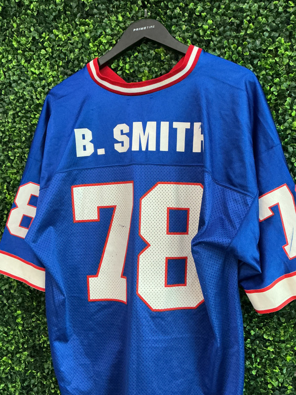 BRUCE SMITH BUFFALO BILLS LOGO ATHLETIC FOOTBALL JERSEY