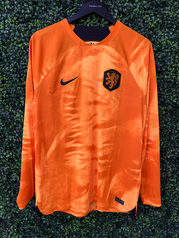 NIKE NETHERLANDS 2022/23 STADIUM HOME LONG SLEEVE SOCCER KIT