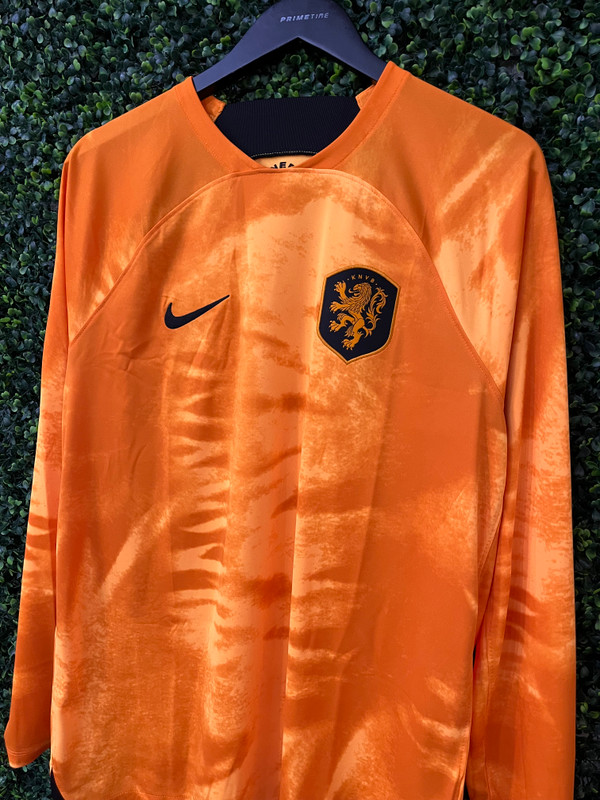 NIKE NETHERLANDS 2022/23 STADIUM HOME LONG SLEEVE SOCCER KIT
