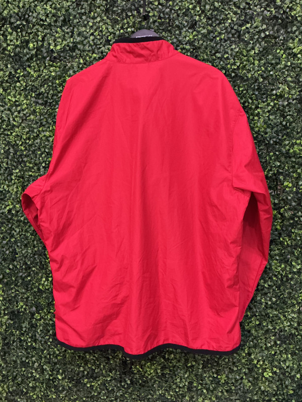 VINTAGE NIKE RED HALF ZIP WINDBREAKER