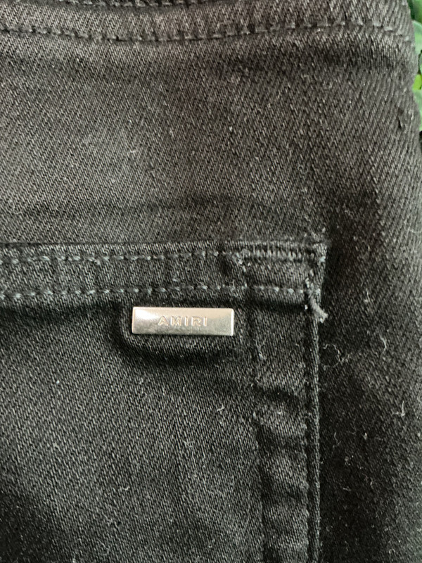 AMIRI BLACK DENIM JEANS