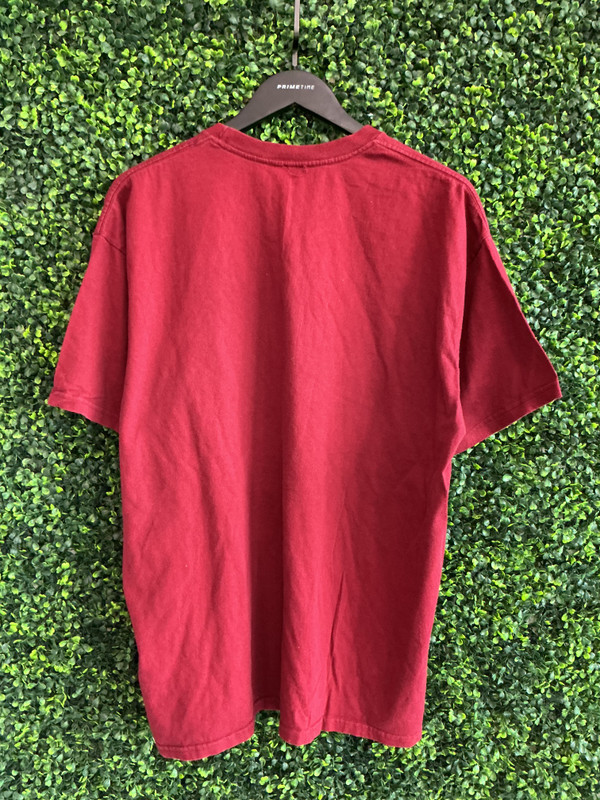 VINTAGE NIKE EMBROIDERED SWOOSH MAROON TEE