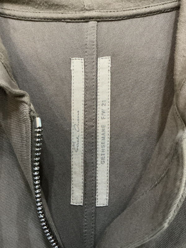 RICK OWENS F/W 2021 ZIP UP