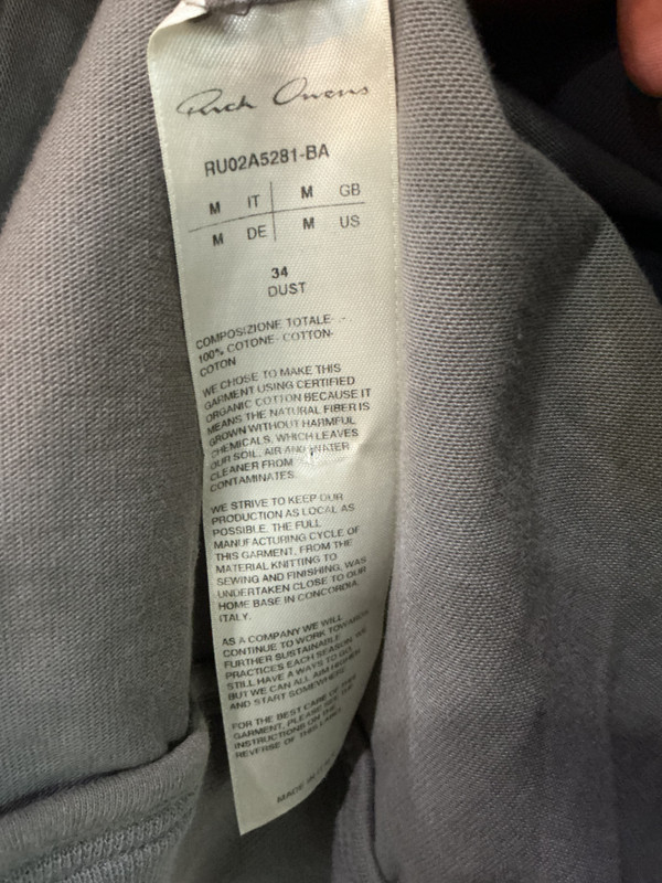 RICK OWENS F/W 2021 ZIP UP