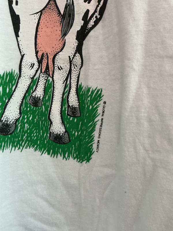 VINTAGE COW COTTON WEAR TEE